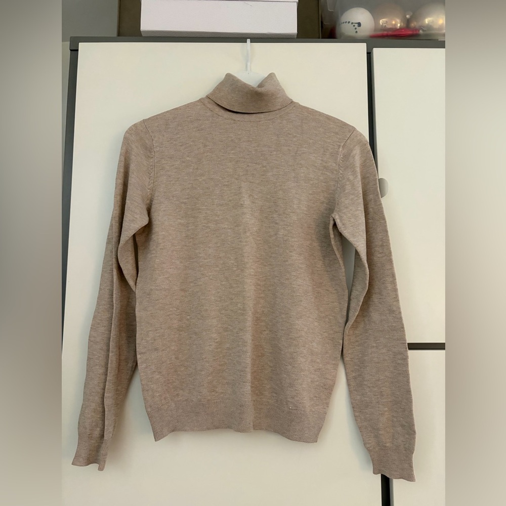H&M Light Taupe Turtleneck Sweater